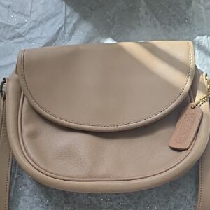 Tan Leather Crossbody Bag